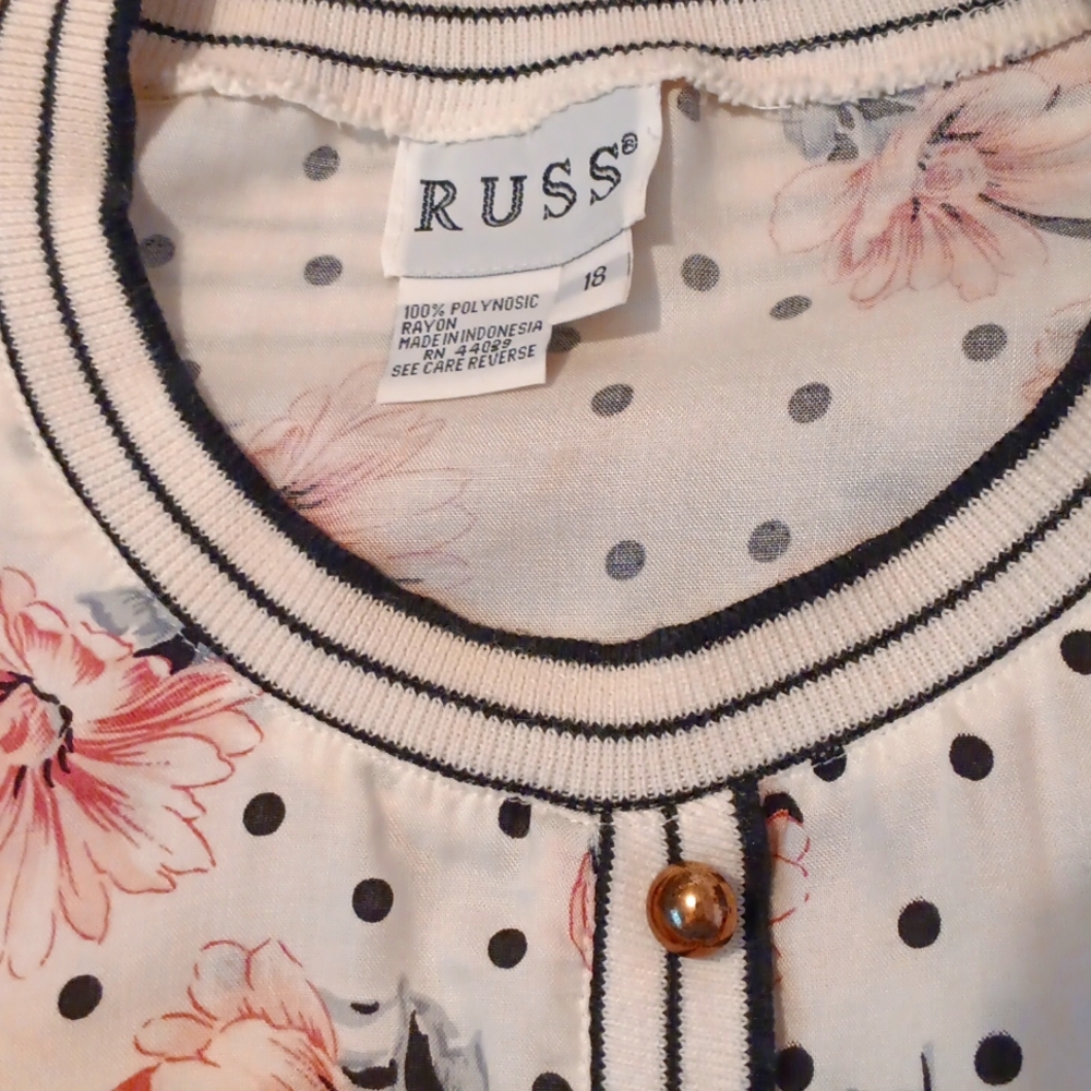 Vintage RUSS Top - Picture 4 of 4